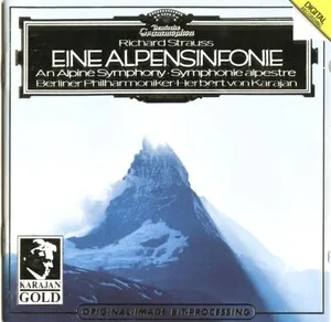 Eine Alpensinfonie by Richard Strauss / Berliner Philharmoniker / Herbert von Karajan album cover