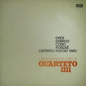 Onde, quando, como, porquê cantamos pessoas vivas by Quarteto 1111 album cover