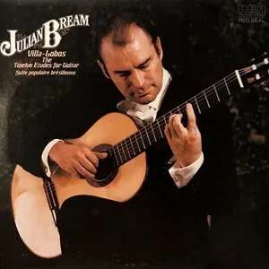 The Twelve Etudes for Guitar; Suite populaire brésilienne by Heitor Villa-Lobos / Julian Bream album cover