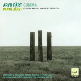 Summa by Arvo Pärt / Eesti Riiklik Sümfooniaorkester / Paavo Järvi album cover