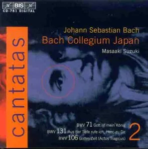 Cantatas Vol. 2 by Johann Sebastian Bach / Bach Collegium Japan / Masaaki Suzuki album cover