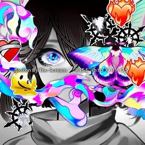 RISE into CHAOS by Broken By The Scream album cover