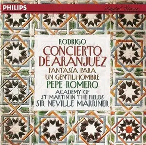 Concierto de Aranjuez; Fantasía para un gentilhombre by Joaquín Rodrigo album cover