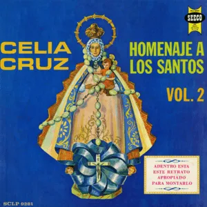 Homenaje a los santos Vol. 2 by Celia Cruz con la Sonora Matancera album cover
