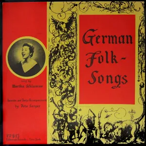 German Folk-Songs by Martha Schlamme album cover