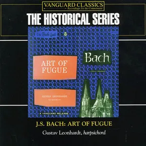 Art of Fugue by Johann Sebastian Bach / Gustav Leonhardt album cover