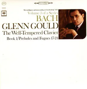 The Well-Tempered Clavier: Book 1 - Preludes and Fugues 17-24 by Johann Sebastian Bach / Glenn Gould album cover