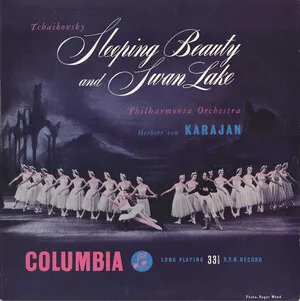 Sleeping Beauty and Swan Lake by Pyotr Tchaikovsky Пётр Чайковский / Philharmonia Orchestra / Herbert von Karajan album cover