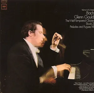 The Well-Tempered Clavier: Book 2 - Preludes and Fugues 1-8 by Johann Sebastian Bach / Glenn Gould album cover
