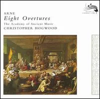 Eight Overtures (The Academy of Ancient Music/Hogwood) by Thomas Arne album cover