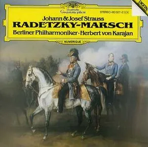 Radetzky-Marsch by Johann Strauss / Berliner Philharmoniker / Herbert von Karajan album cover