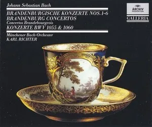 Brandenburgische Konzerte 1 - 6 by Johann Sebastian Bach / Münchener Bach-Orchester / Karl Richter album cover