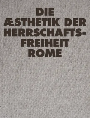 Die Æsthetik der Herrschaftsfreiheit by ROME album cover