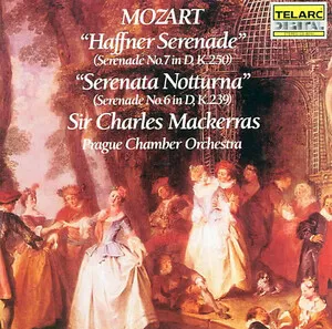 Haffner Serenade; Serenata notturna by Wolfgang Amadeus Mozart / Pražský komorní orchestr / Charles Mackerras album cover