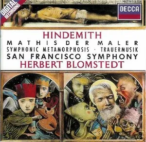 Mathis der Maler; Symphonic Metamorphosis; Trauermusik by Paul Hindemith / San Francisco Symphony / Herbert Blomstedt album cover