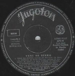 Vrni se sinko by Ansambel Borisa Kovačića album cover