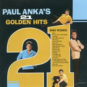 Paul Anka's 21 Golden Hits by Paul Anka album cover