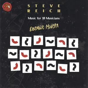 Music for 18 Musicians by Steve Reich / Ensemble Modern album cover