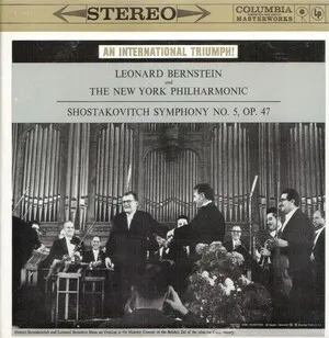 Symphony No. 5, Op. 47 by Dmitri Shostakovich Дмитрий Шостакович / New York Philharmonic / Leonard Bernst… album cover