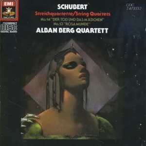 Streichquartette: No. 14 "Der Tod und das Mädchen"; No. 13 "Rosamunde" by Franz Schubert / Alban Berg Quartett album cover
