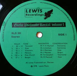 Gaelic Psalmody Recital: Volume 1
