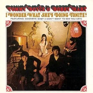 I Wonder What She's Doing Tonite? by Tommy Boyce & Bobby Hart album cover