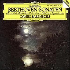 Sonaten: Mondschein; Pathétique; Appassionata by Ludwig van Beethoven / Daniel Barenboim album cover