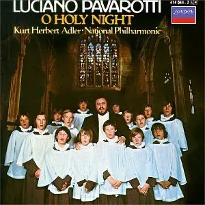 O Holy Night by Luciano Pavarotti album cover