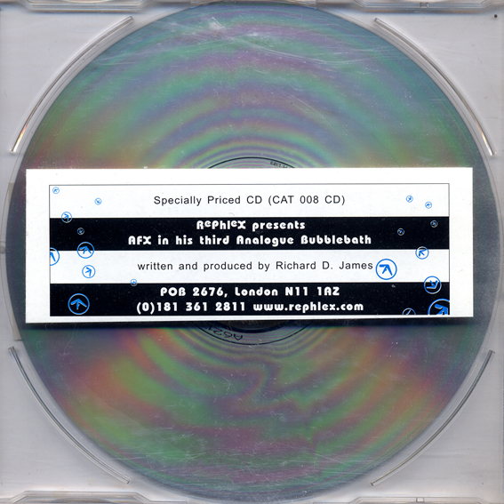 Analogue Bubblebath 3 by AFX (Album; Rephlex; CAT 008 CD): Reviews 