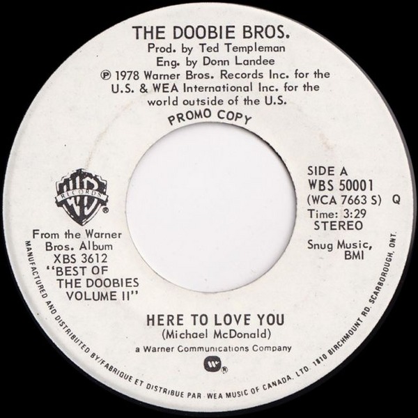 The Doobie Brothers Wynken Blynken And Nod Here to Love You / Wynken, Blynken and Nod by The Doobie Brothers