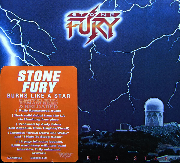Burns Like a Star by Stone Fury (Album; Rock Candy; CANDY355