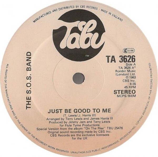 Just Be Good to Me by The S.O.S. Band (Single, Synth Funk