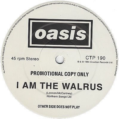 I Am the Walrus by Oasis (Single, Psychedelic Rock): Reviews, Ratings