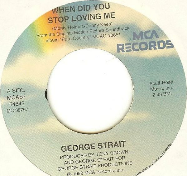 Where The Sidewalk Ends By George Strait When Did You Stop Loving Me / Where the Sidewalk Ends by George Strait