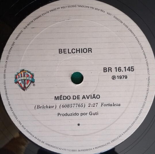 Medo de avião / Conheço o meu lugar by Belchior (Single, Pop Rock ...