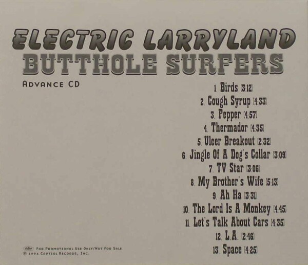 Electric Larryland by Butthole Surfers (Album; Capitol; CDP