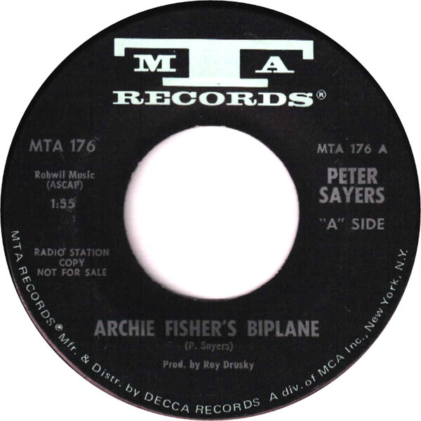 Archie Fisher's Biplane / Old Ryman by Peter Sayers (Single; MTA; MTA ...