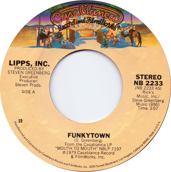 Funkytown / All Night Dancing by Lipps, Inc. (Single, ElectroDisco