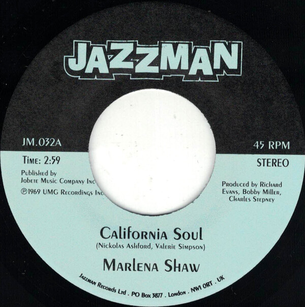 California Soul / Wade in the Water by Marlena Shaw (Single