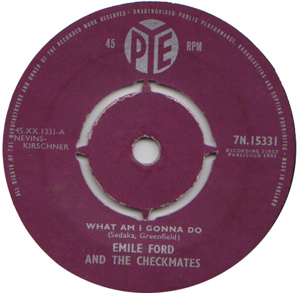 What Am I Gonna Do / A Kiss to Build a Dream On by Emile Ford (Single