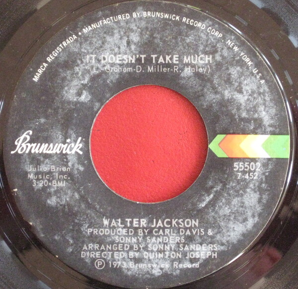 Walter Jackson ‎– Let Me Come Back