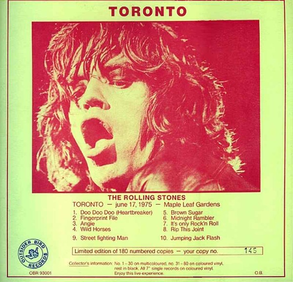 Toronto Rocks! Dvd Toronto by The Rolling Stones (Bootleg; OBR 93001): Reviews, Ratings ...