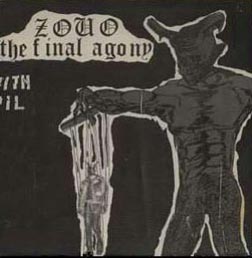 美盤 84' Orig 7インチ】ZOUO The Final Agony／AA Records 002／関西
