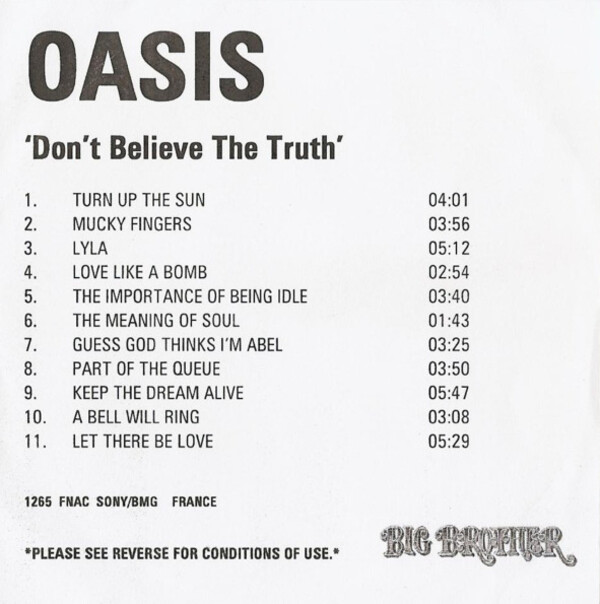 未開封 Oasis live限定 Don't Believe the Truth Oasis - Don't Believe The Truth [Dualdisc] - Amazon.com Music