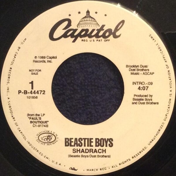 Shadrach by Beastie Boys (Single; Capitol; P-B-44472