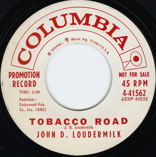 Tobacco Road / Midnight Bus by John D. Loudermilk (Single, Country Pop):  Reviews, Ratings, Credits, Song list
