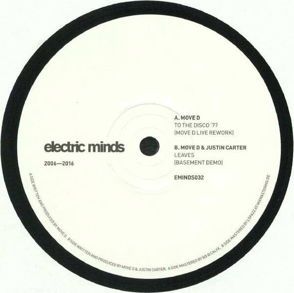 Move D & Justin Carter To The Disco '77 MOVE D⁄To The Disco '77 (