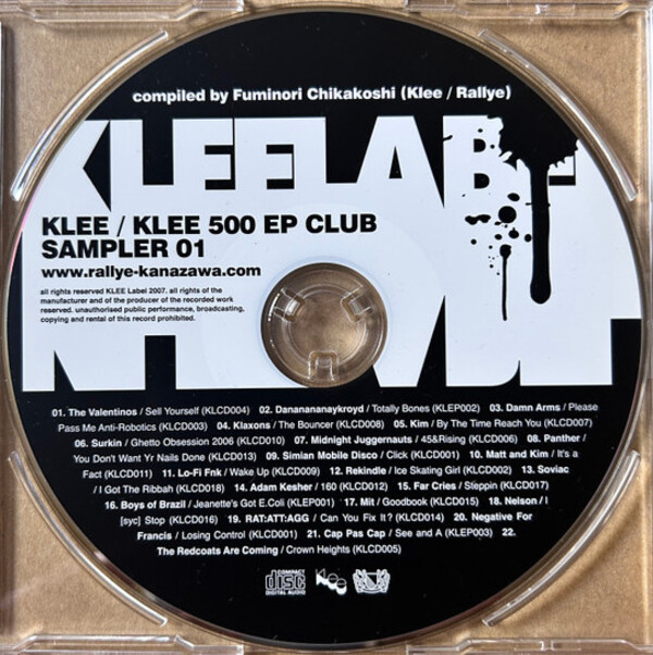 Klee / Klee 500 EP Club Sampler 01 by Various Artists (Compilation ...