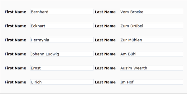 Names with prefixes - Rate Your Music