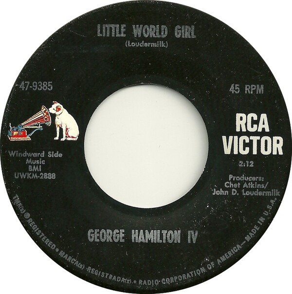 Little World Girl / Song For a Winter Night by George Hamilton IV ...
